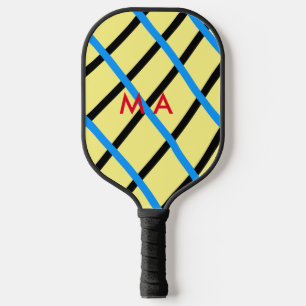 Raquette De Pickleball Simple monogramme ajouter votre nom lettre man min