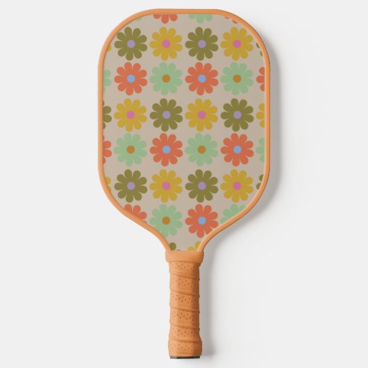 Raquette De Pickleball Simple Pastel Vintage Flower Pattern (Recto)