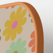 Raquette De Pickleball Simple Pastel Vintage Flower Pattern (Détail gauche)