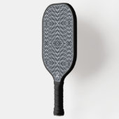 Raquette De Pickleball Sine Wave Pulse Signal moderne Art Abstrait Design (Gauche)