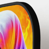 Raquette De Pickleball Skeletons enveloppés dans un arc-en-ciel personnal (Détail gauche)