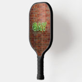 Raquette De Pickleball SlipperyJoe illuminé néon gay signe lumineux vif (Gauche)
