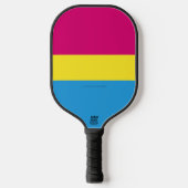 Raquette De Pickleball SlipperyJoe pansexuel drapeau de la fierté rose am (Recto)
