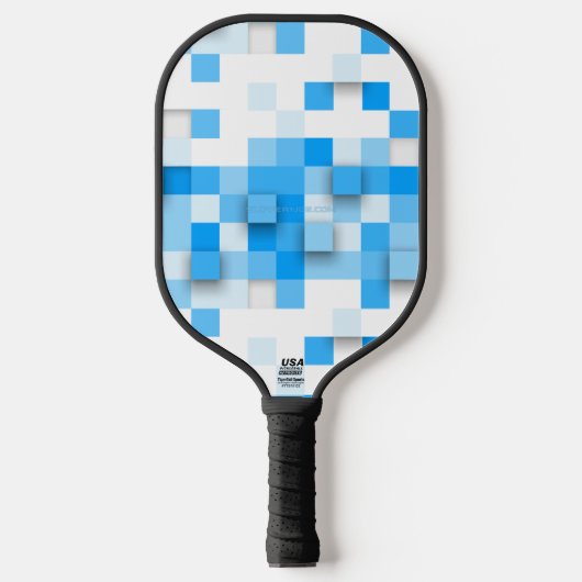 Raquette De Pickleball SlipperyJoe's carré artwork mosaïque moderne trois (Recto)