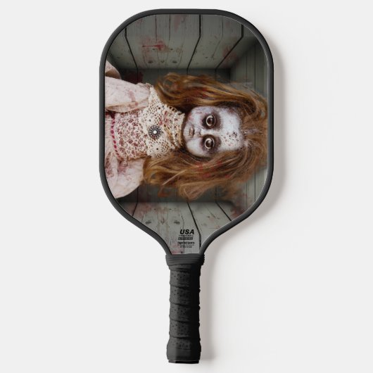 Raquette De Pickleball SlipperyJoe's déplaisante poupée visage pâle sang (Verso)