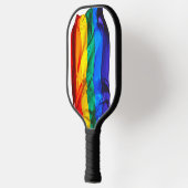 Raquette De Pickleball SlipperyJoe's drapeau gay pride agitant des couleu (Gauche)