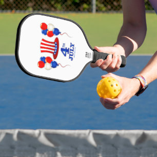 Raquette De Pickleball SlipperyJoe's fête d'indépendance du 4 juillet cla