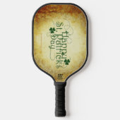 Raquette De Pickleball SlipperyJoe's Happy St. Patrick's Day trois feuill (Recto)