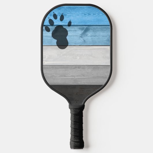 Raquette De Pickleball SlipperyJoe's loutre patte de bois de caisse textu (Recto)