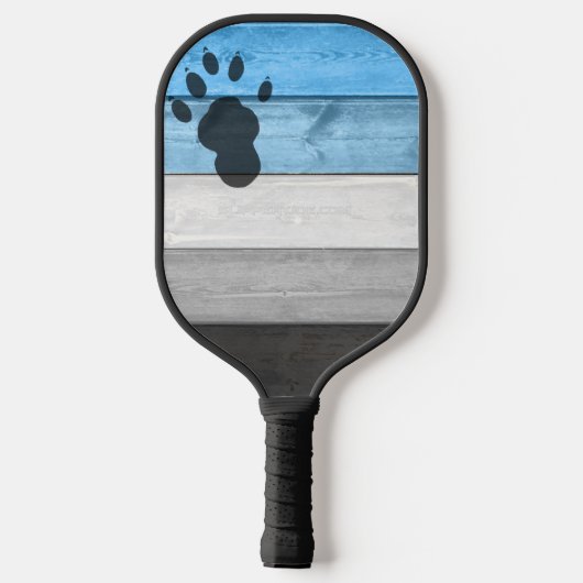 Raquette De Pickleball SlipperyJoe's loutre patte de bois de caisse textu (Verso)