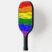 Raquette De Pickleball SlipperyJoe's rainbow pride couleurs liquide brill (Gauche)