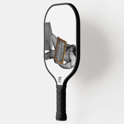 Raquette De Pickleball SlipperyJoe's Thanksgiving man hot six pack abs un (Gauche)