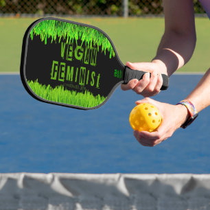 Raquette De Pickleball SlipperyJoe's veganisme féministe attention-grabbi