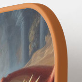 Raquette De Pickleball Sloth Knight Fighting Dragons (Détail gauche)