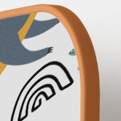 Raquette De Pickleball Sloth Pickleball Paddle, Moderne, Nom personnalisé (Détail gauche)