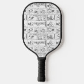 Raquette De Pickleball Snoopy Joue Au Tennis (Verso)