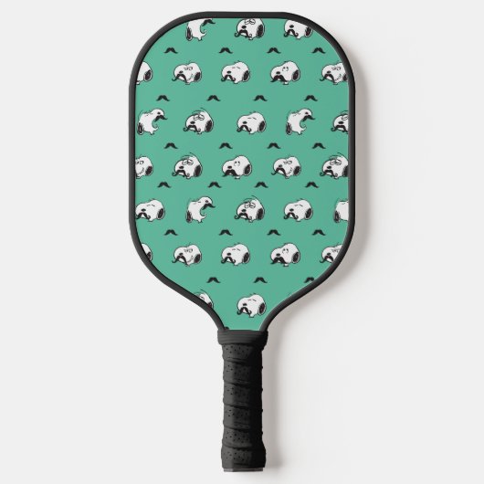 Raquette De Pickleball Snoopy Moustaches et Motif Turquoise (Recto)