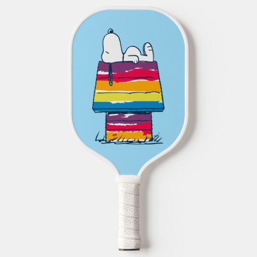 Raquette De Pickleball Snoopy | Rainbow Dog House (Recto)