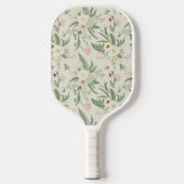 Raquette De Pickleball Soft Mint Green Garden Motif (Recto)