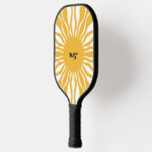 Raquette De Pickleball Soleil Abstrait Boho personnalisé | Retro (Gauche)
