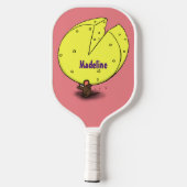 Raquette De Pickleball Souris mignonne avec dessin animé au fromage (Verso)
