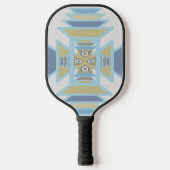 Raquette De Pickleball Southwest Blues Indian Blanche Art Design (Recto)