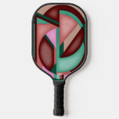 Raquette De Pickleball Southwest Geometric Symphony Midecentury Abstract (Verso)