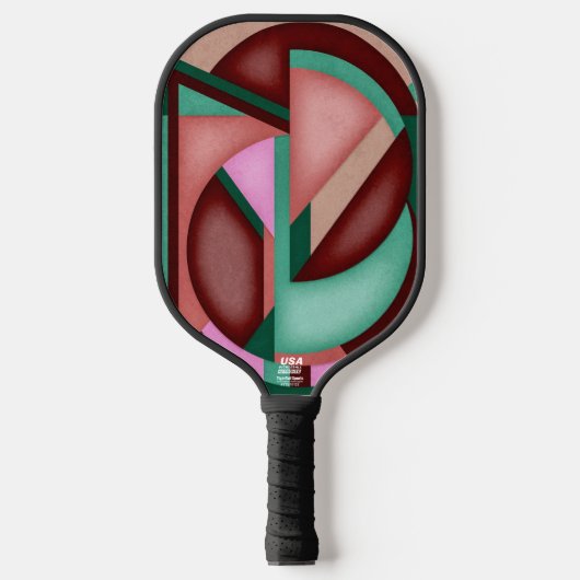 Raquette De Pickleball Southwest Geometric Symphony Midecentury Abstract (Recto)