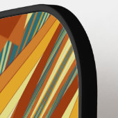 Raquette De Pickleball Southwestern Golden Sun Rays Design indien (Détail gauche)