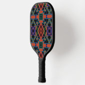 Raquette De Pickleball Southwestern Symmetrical Tiled Pattern Line Art (Gauche)