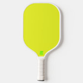 Raquette De Pickleball Sphères vertes sur jaune  (Verso)