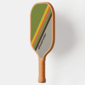 Raquette De Pickleball Sport Sunset Clover Striped with Name (Gauche)