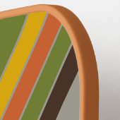 Raquette De Pickleball Sport Sunset Clover Striped with Name (Détail gauche)