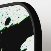 Raquette De Pickleball SPWW Keylime n'Slime Vert & Noir Abstrait (Détail gauche)