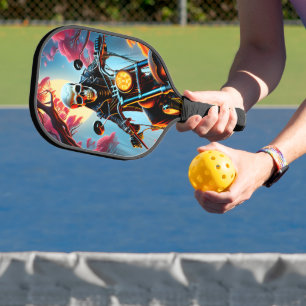 Raquette De Pickleball Squelette Traverser la grotte des feux