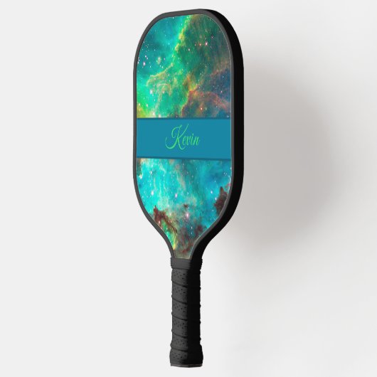 Raquette De Pickleball Star Cluster NGC 2074 dans Cosmic Cloud Votre nom (Gauche)