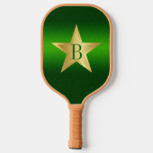 Raquette De Pickleball Star Pickball Star Player Green Custom Monogramme (Verso)