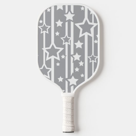 Raquette De Pickleball Star Shower Gris Argent (Recto)