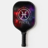 Raquette De Pickleball Starfield Poissons Zodiac occidental (Verso)
