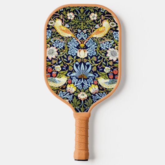 Raquette De Pickleball Strawberry Thief, célèbre motif, (Verso)