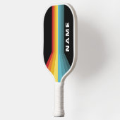 Raquette De Pickleball Stripes rétro personnalisées (Gauche)
