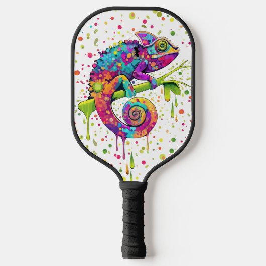 Raquette De Pickleball Style d'aquarelle des teintures Chameleon (Recto)