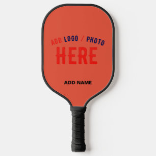 RAQUETTE DE PICKLEBALL STYLÉ MODERNE PERSONNALISÉ ROUGE TOMATE MARQUE VER