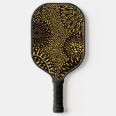 Raquette De Pickleball Stylish Black Gold Ethnic Floral Pickleball Paddle (Recto)