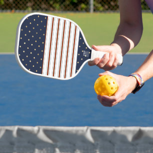 Raquette De Pickleball Sucre de canne Stripes & Pickleball Pois Paddle