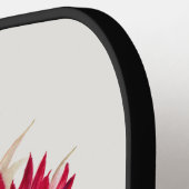 Raquette De Pickleball Sud-Ouest Russe Bois Rouge Fleur Cactus Cactus Cac (Détail gauche)