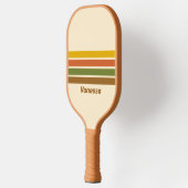 Raquette De Pickleball Sunrise Clover Across Striping with Name (Gauche)