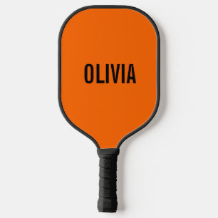 Raquette De Pickleball Sunset Orange Nom moderne Minimaliste tendance