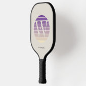 Raquette De Pickleball Sunset Pastel Monogram Personalized (Gauche)