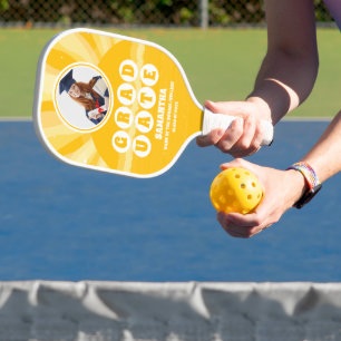 Raquette De Pickleball Sunshine Yellow Photo Graduation